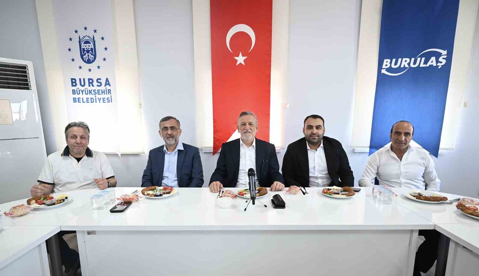 Başkan Burkay&rsquo;dan terminalde &ouml;nemli buluşma