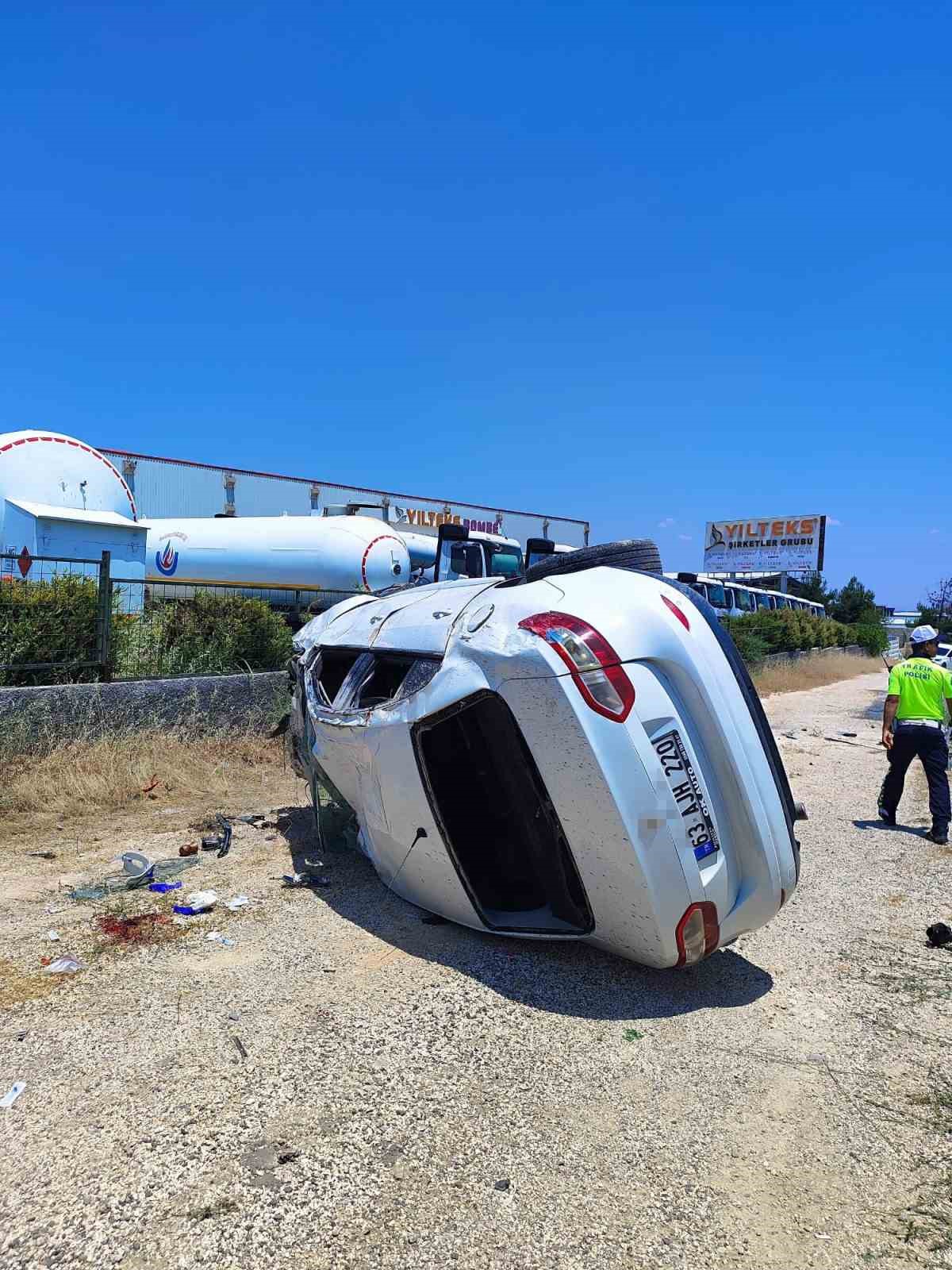Gaziantep&rsquo;te otomobil takla attı: 9 yaralı