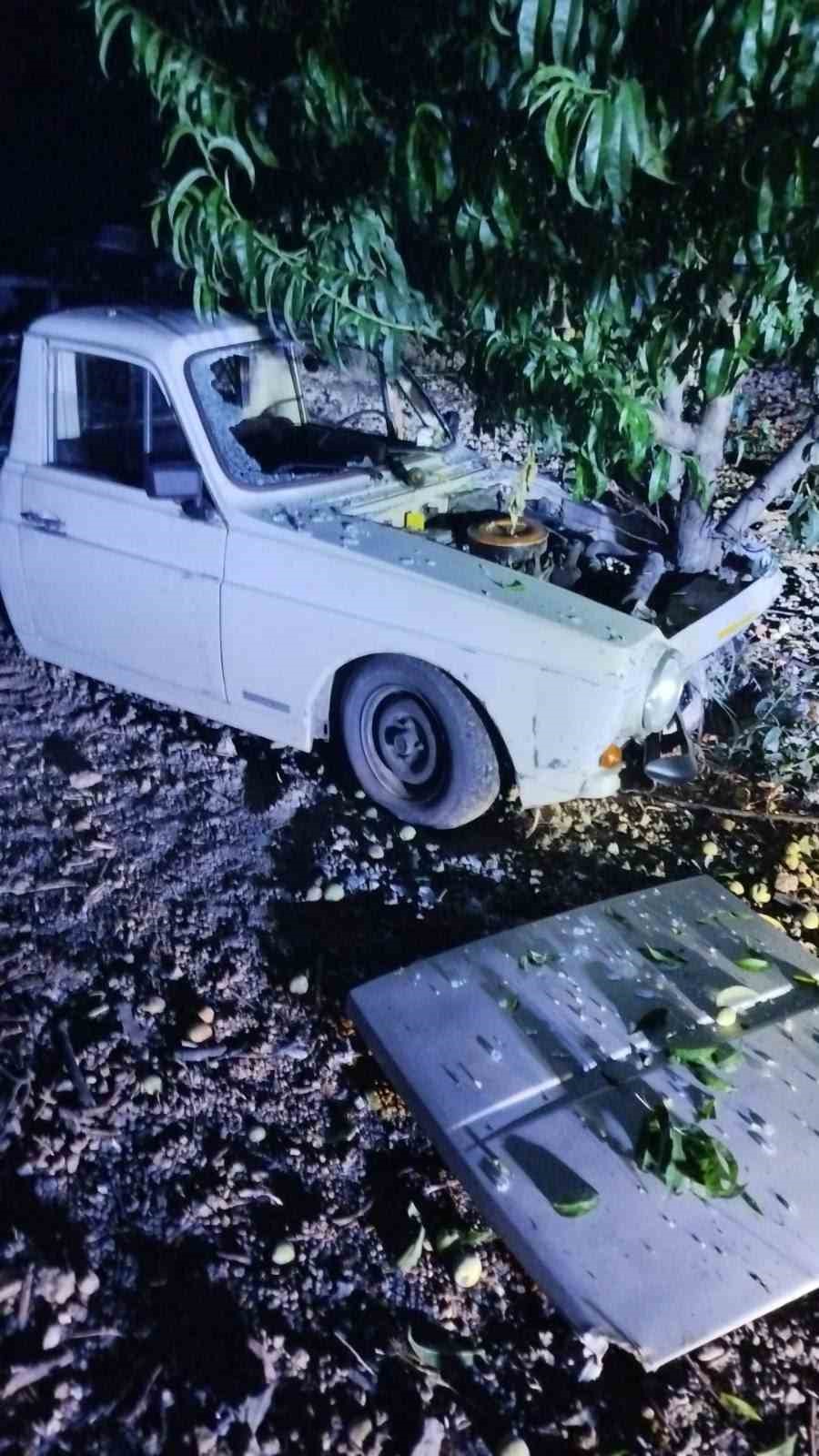 Otomobil ağaca &ccedil;arptı: 2 yaralı