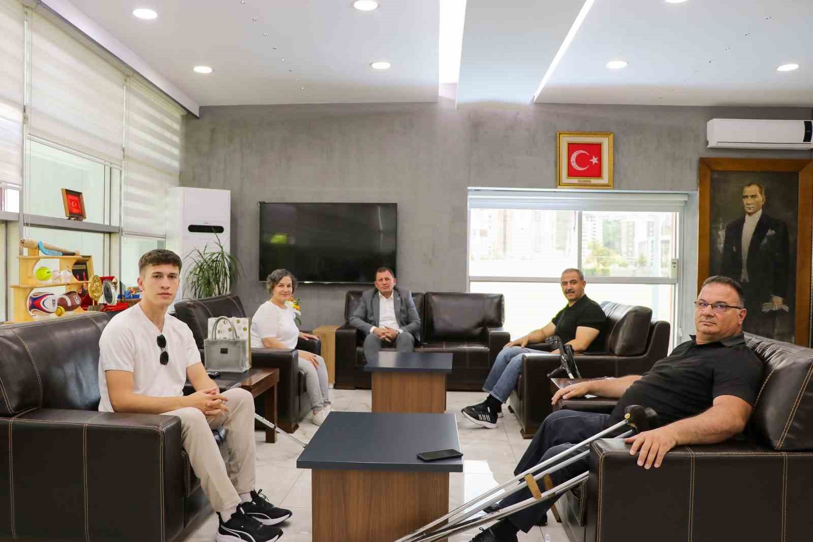 Kayseri Bedensel Engelliler Spor Kul&uuml;b&uuml;&rsquo;nden Kabakcı&rsquo;ya teşekk&uuml;r