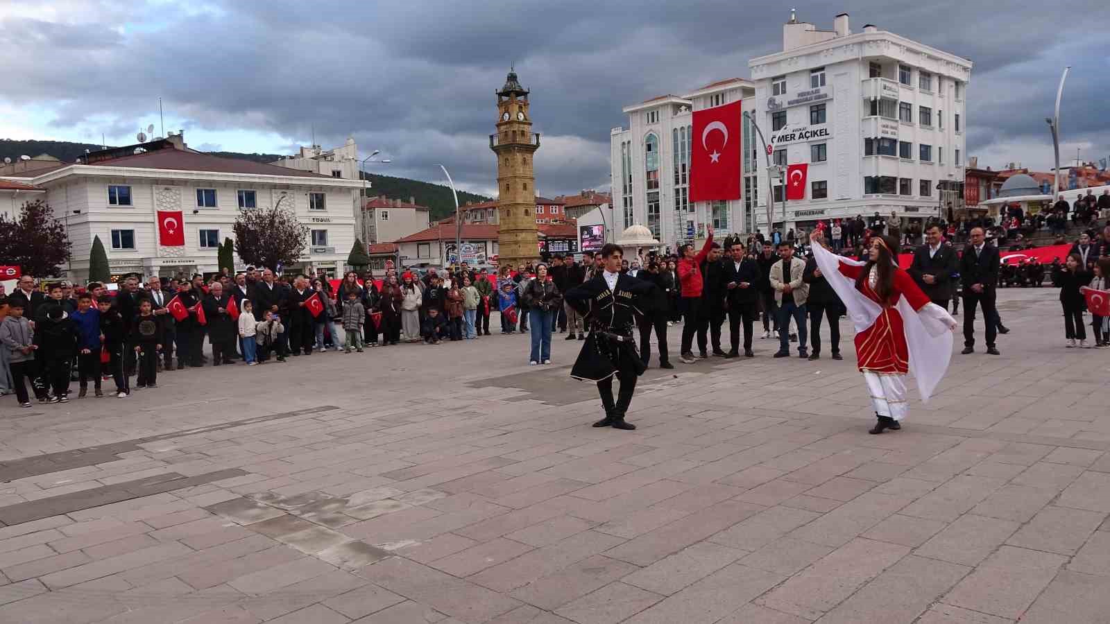 Yozgat&rsquo;ta bayrak y&uuml;r&uuml;y&uuml;ş&uuml; coşkuyla ger&ccedil;ekleştirildi