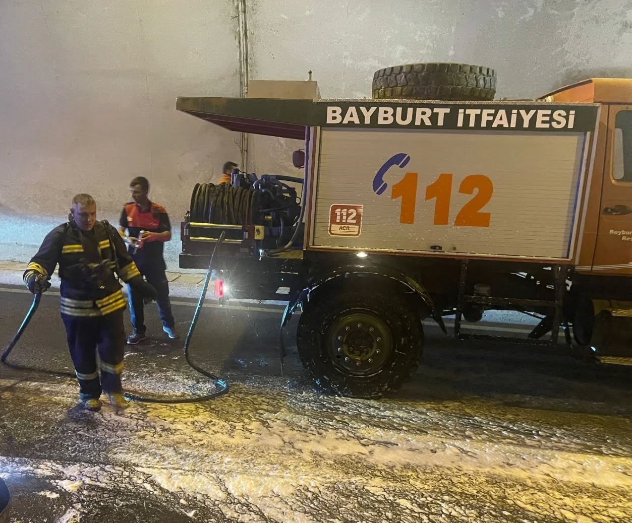 Şehit Hamit Şahin T&uuml;neli&rsquo;nde yangın tatbikatı yapıldı