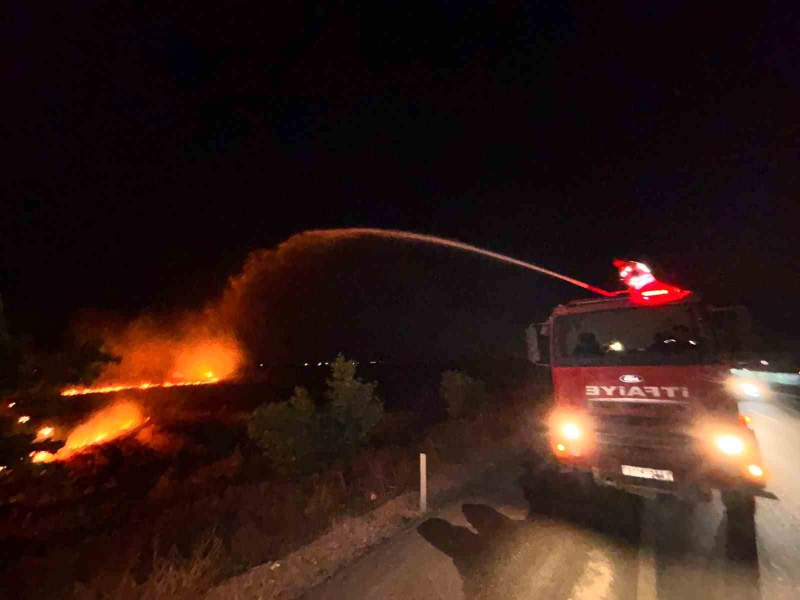 Hatay&rsquo;da anız yangını zeytinliğe sı&ccedil;radı: 200 d&ouml;n&uuml;m arazi zarar g&ouml;rd&uuml;