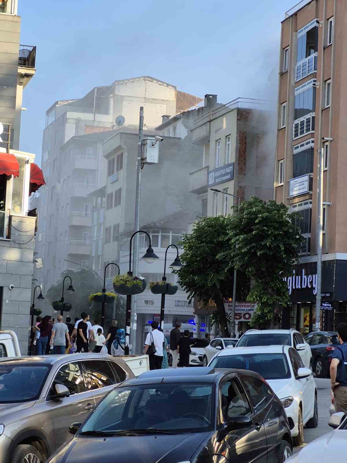 Bilecik&rsquo;te restoranın bacasında korkutan yangın