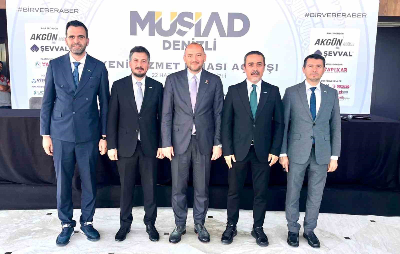 Muğla M&Uuml;SİAD, Denizli Şubesinin yeni hizmet binası a&ccedil;ılışına katıldı